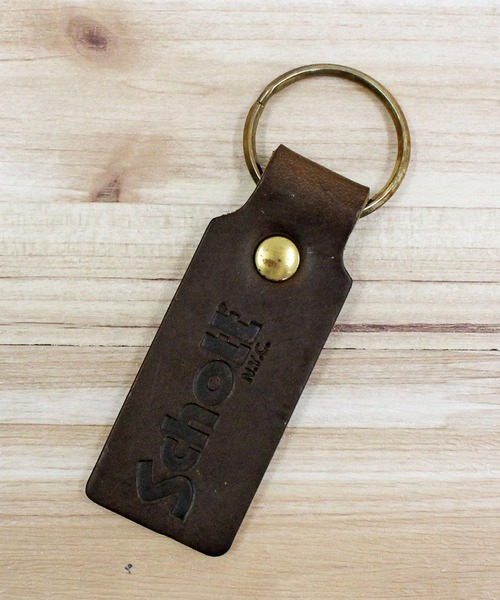 schott(ショット)の「HORWEEN LEATHER KEY HOLDER(キーホルダー・メンズ・ブラウン/ブラック・FREE)」の2枚目の写真