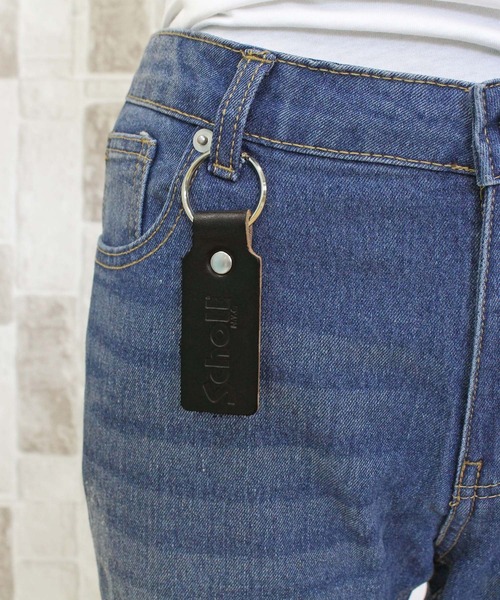 schott(ショット)の「HORWEEN LEATHER KEY HOLDER(キーホルダー・メンズ・ブラウン/ブラック・FREE)」の5枚目の写真