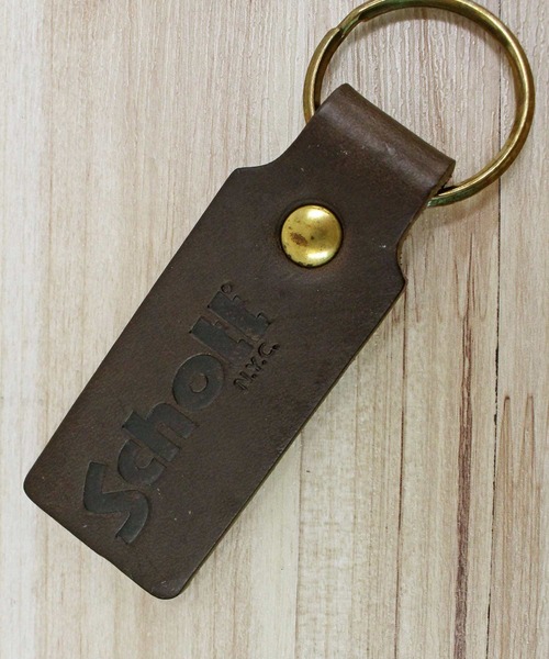 schott(ショット)の「HORWEEN LEATHER KEY HOLDER(キーホルダー・メンズ・ブラウン/ブラック・FREE)」の11枚目の写真