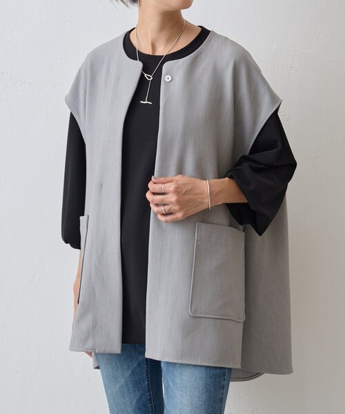 ビアズリー　ベスト ビアズリー BEARDSLEY ショートベスト （indigo