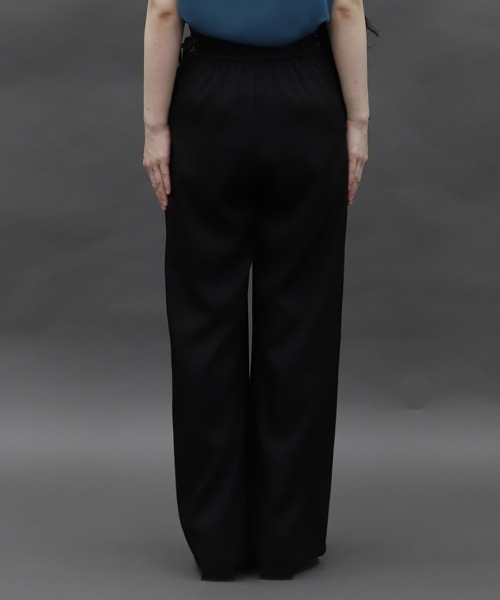 axes femme POETIQUE(アクシーズファムポエティック)の「レースアップデザインパンツ(その他パンツ・レディース・ブラック/ブルーグリーン・MEDIUM)」の4枚目の写真