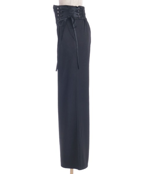 axes femme POETIQUE(アクシーズファムポエティック)の「レースアップデザインパンツ(その他パンツ・レディース・ブラック/ブルーグリーン・MEDIUM)」の10枚目の写真