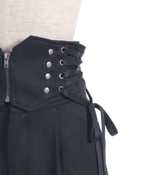 axes femme POETIQUE(アクシーズファムポエティック)の「レースアップデザインパンツ(その他パンツ・レディース・ブラック/ブルーグリーン・MEDIUM)」の12枚目の写真