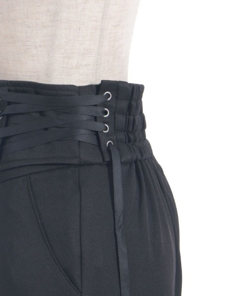 axes femme POETIQUE(アクシーズファムポエティック)の「レースアップデザインパンツ(その他パンツ・レディース・ブラック/ブルーグリーン・MEDIUM)」の14枚目の写真