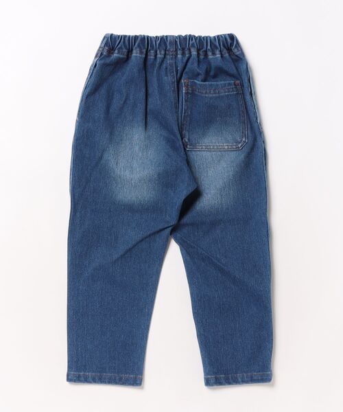 GROOVY COLORS(グルービーカラーズ)の「Knit Denim CITY Pants(デニムパンツ・キッズ・ブルー・115/125)」の2枚目の写真