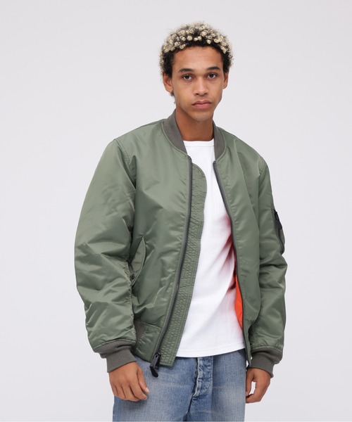 AVIREX 90s フライトジャケット MA-1 コマーシャルロゴ カーキ AVIREX（アヴィレックス） AVIREX MA-1 COMMERCIAL LOGOFLIGHT JACKET