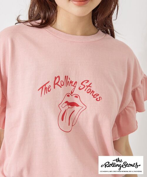 AMERICAN HOLIC(アメリカンホリック)の「【KISS/The Rolling Stones】Tシャツ(Tシャツ/カットソー・レディース・ラベンダー/ピンク/オフホワイト/チャコールグレー・M/L)」の7枚目の写真