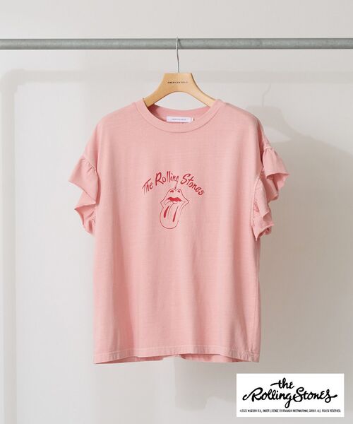 AMERICAN HOLIC(アメリカンホリック)の「【KISS/The Rolling Stones】Tシャツ(Tシャツ/カットソー・レディース・ラベンダー/ピンク/オフホワイト/チャコールグレー・M/L)」の12枚目の写真