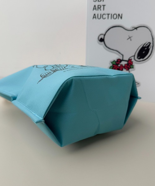 PEANUTS(ピーナッツ)の「6D24 ポケット付 ランチバッグ(お弁当箱・レディース・イエロー/グレー/ブルー・ONESIZE)」の9枚目の写真