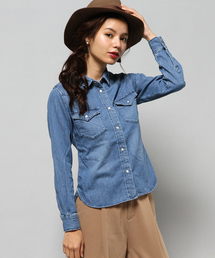 AZUL by moussy | 7ozデニム長袖シャツ(シャツ/ブラウス)