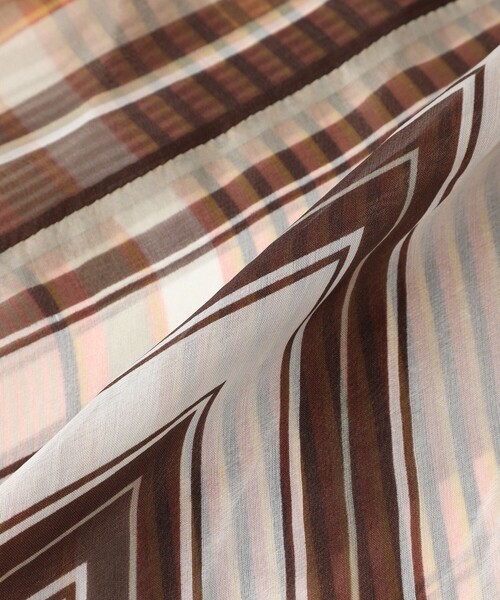 MACKINTOSH LONDON（マッキントッシュ ロンドン）の「【Looped Scarf ループド スカーフ】チェックループドスカーフ（ストール/ショール・レディース・ピンク系その他2・FREE）」の2枚目の写真