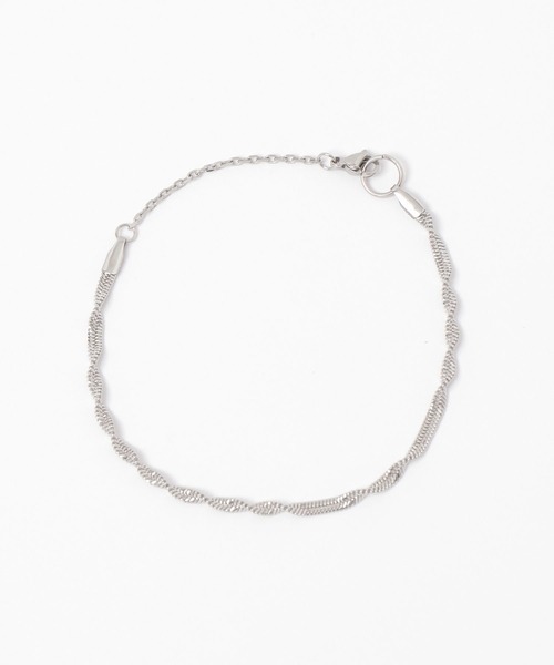studio CLIP（スタディオクリップ）の「【daily CLIP】ステンレスツイストブレスアンクレット（ブレスレット・レディース・その他2/その他1・FREE）」の2枚目の写真