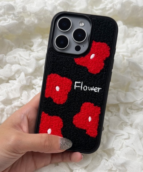 Fun & Daily(ファンアンドデイリー)の「Embroidery iPhone 15 16 17 Pro ProMax Air / アイフォン プロ プロマックス(スマホケース/カバー・レディース・ブラック/ブルー/ホワイト・iPhone 15/iPhone 16 Pro/iPhone 16/iPhone 15 Pro Max/iPhone 15 Pro/iPhone 16 Pro Max/iPhone 17/iPhone 17 Pro/iPhone 17 Pro Max/iPhone Air)」の13枚目の写真
