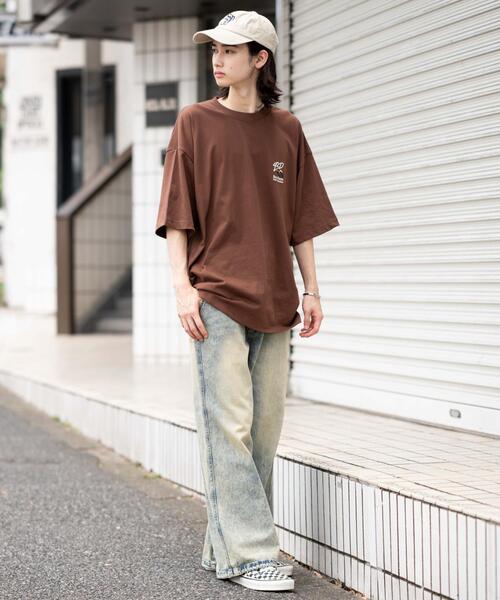 BEN DAVIS(ベンデイビス)の「∴WEGO/BENDAVIS別注クールタッチワンポイントT(Tシャツ/カットソー・メンズ・ネイビー/ブラック/ホワイト/ブラウン・LARGE/MEDIUM/SMALL)」の22枚目の写真