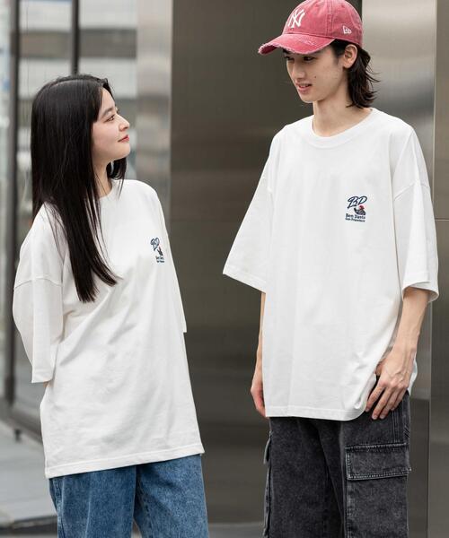 BEN DAVIS(ベンデイビス)の「∴WEGO/BENDAVIS別注クールタッチワンポイントT(Tシャツ/カットソー・メンズ・ネイビー/ブラック/ホワイト/ブラウン・LARGE/MEDIUM/SMALL)」の6枚目の写真