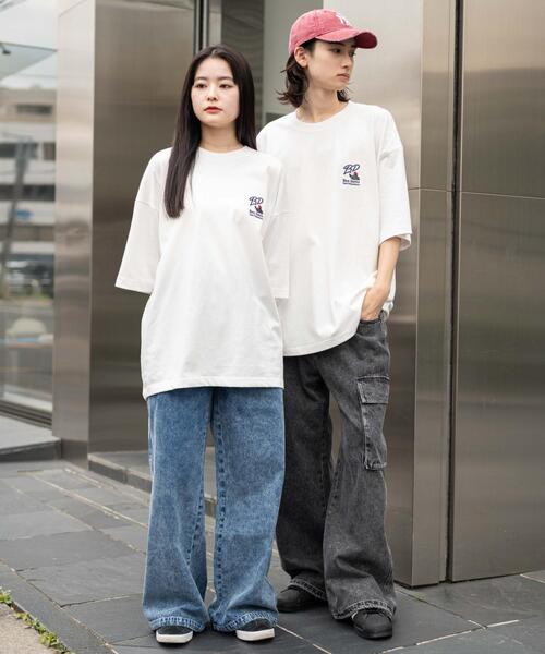 BEN DAVIS(ベンデイビス)の「∴WEGO/BENDAVIS別注クールタッチワンポイントT(Tシャツ/カットソー・メンズ・ネイビー/ブラック/ホワイト/ブラウン・LARGE/MEDIUM/SMALL)」の7枚目の写真