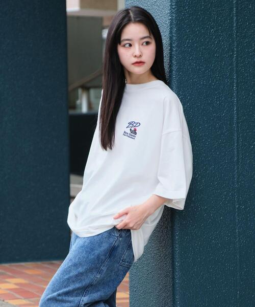 BEN DAVIS(ベンデイビス)の「∴WEGO/BENDAVIS別注クールタッチワンポイントT(Tシャツ/カットソー・メンズ・ネイビー/ブラック/ホワイト/ブラウン・LARGE/MEDIUM/SMALL)」の13枚目の写真