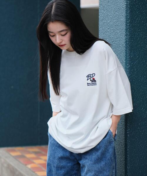 BEN DAVIS(ベンデイビス)の「∴WEGO/BENDAVIS別注クールタッチワンポイントT(Tシャツ/カットソー・メンズ・ネイビー/ブラック/ホワイト/ブラウン・LARGE/MEDIUM/SMALL)」の14枚目の写真
