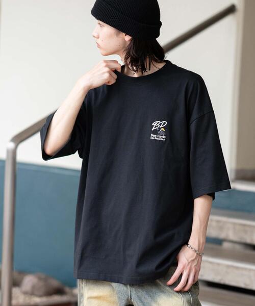 BEN DAVIS(ベンデイビス)の「∴WEGO/BENDAVIS別注クールタッチワンポイントT(Tシャツ/カットソー・メンズ・ネイビー/ブラック/ホワイト/ブラウン・LARGE/MEDIUM/SMALL)」の17枚目の写真