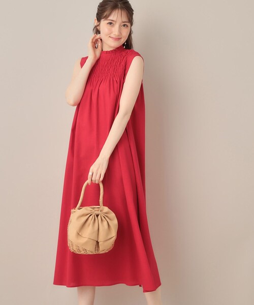 couture brooch(クチュールブローチ)の「アソートシャーリングシャツワンピース(ワンピース・レディース・ブラック/ライトベージュ/レッド系/ネイビー系2・38/40)」の13枚目の写真