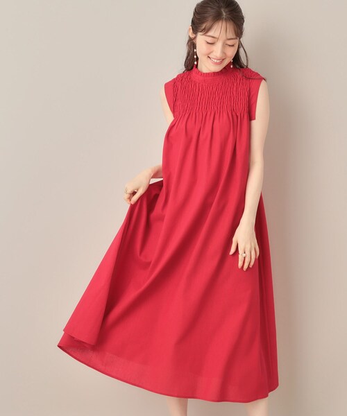 couture brooch(クチュールブローチ)の「アソートシャーリングシャツワンピース(ワンピース・レディース・ブラック/ライトベージュ/レッド系/ネイビー系2・38/40)」の14枚目の写真