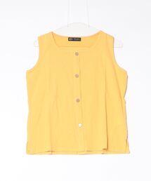 FREE STYLISTS（フリー スタイリスト）の「フロント飾りボタン麻綿タンクトップ（タンクトップ）」