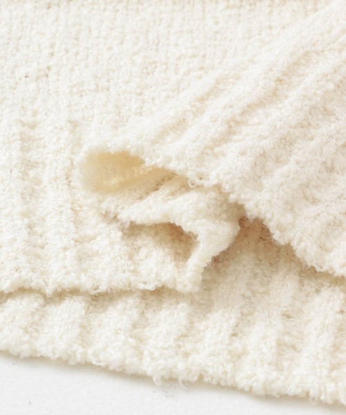 KBF（ケイビーエフ）の「ブークレニットタンクトップ（ニット/セーター・レディース・ブラック/アイボリー・ONE）」の14枚目の写真