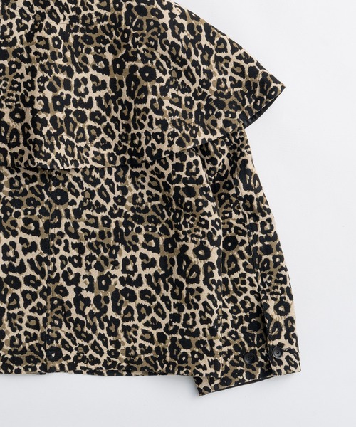 MAISON SPECIAL レオパード ジャケット ブルゾン メゾンスペシャル leopard Military Cape Jacket/レオパードミリタリーケープ