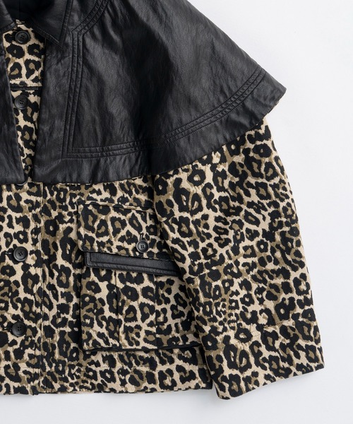 25AW PRE-ORDER】leopard Military Cape Jacket/レオパード