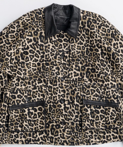 MAISON SPECIAL レオパード ジャケット ブルゾン メゾンスペシャル MAISON SPECIAL ブルゾン アウター Leopard Compact Silhouette