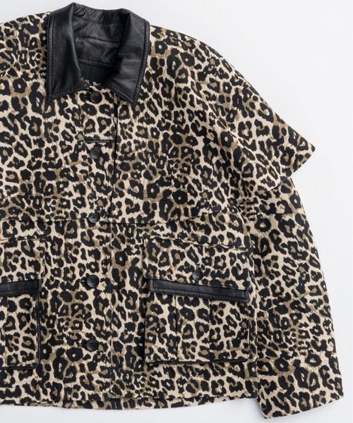 MAISON SPECIAL レオパード ジャケット ブルゾン メゾンスペシャル MAISON SPECIAL ブルゾン アウター Leopard Compact Silhouette