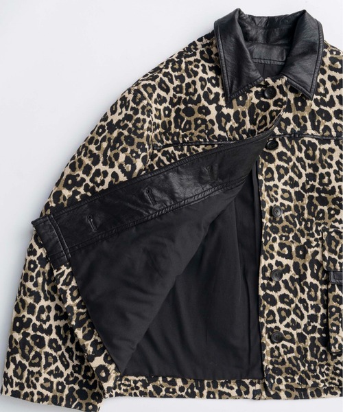 MAISON SPECIAL レオパード ジャケット ブルゾン メゾンスペシャル leopard Military Cape Jacket/レオパードミリタリーケープ