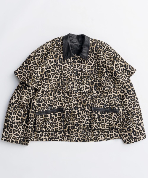 leopard Military Cape Jacket/レオパードミリタリーケープ