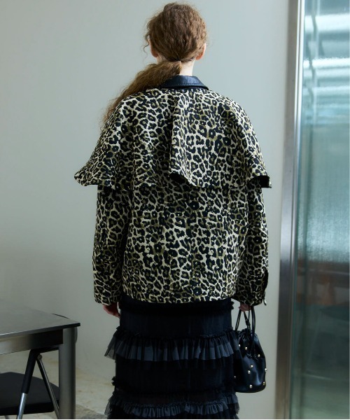 25AW PRE-ORDER】leopard Military Cape Jacket/レオパード