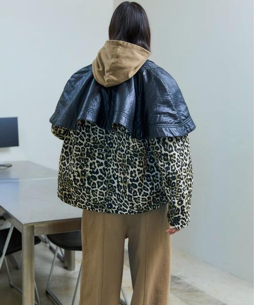 leopard Military Cape Jacket/レオパードミリタリーケープ