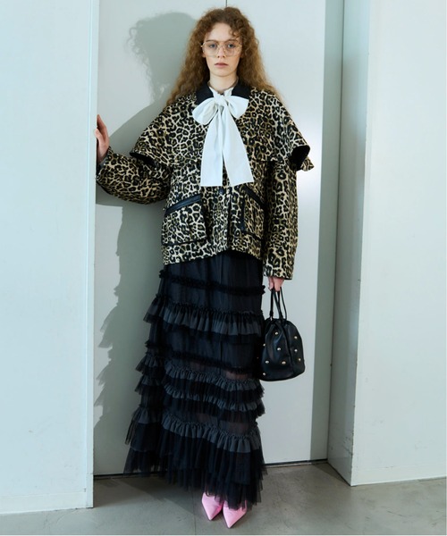 leopard Military Cape Jacket/レオパードミリタリーケープ