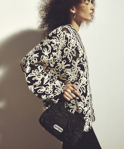 OUTDOOR PRODUCTS(アウトドアプロダクツ)の「【ROSE BUD別注】(OUTDOOR)FLOWER QUILTING MINI BAG(トートバッグ・レディース・カーキ/ブラック/パープル・ONE SIZE)」の17枚目の写真