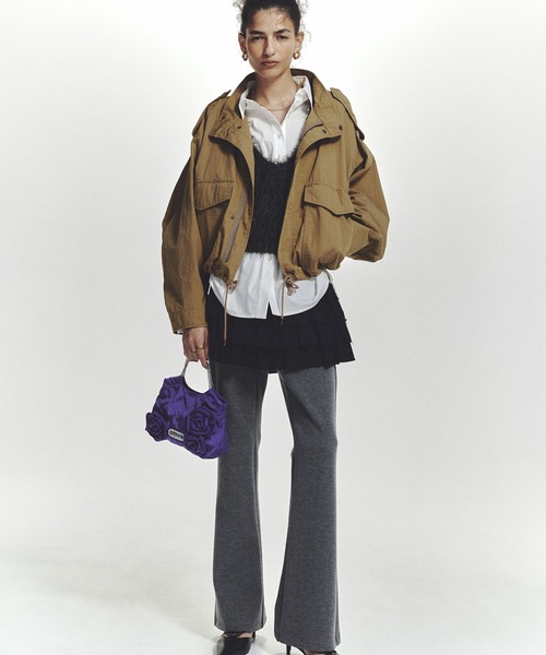 OUTDOOR PRODUCTS(アウトドアプロダクツ)の「【ROSE BUD別注】(OUTDOOR)FLOWER QUILTING MINI BAG(トートバッグ・レディース・カーキ/ブラック/パープル・ONE SIZE)」の19枚目の写真