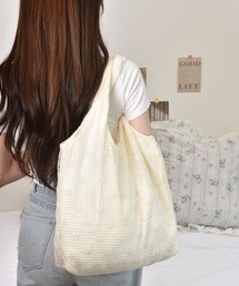 VIBGYOR Women | 【float】フラワー チュール デザイン トートバッグ【A4サイズ収納可能】(トートバッグ)