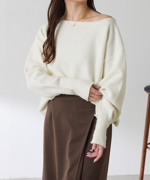 COLLAGE GALLARDAGALANTE 2WAYヘンリーネックニット COLLAGE GALLARDAGALANTE｜2WAYヘンリーネックニット | Rakuten