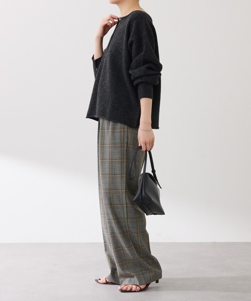 COLLAGE GALLARDAGALANTE（コラージュガリャルダガランテ）の「2WAYヘンリーニット/WEB限定（ニット/セーター・レディース・オフホワイト/グレー/チャコールグレー/レッド/ブルー・FREE）」の19枚目の写真