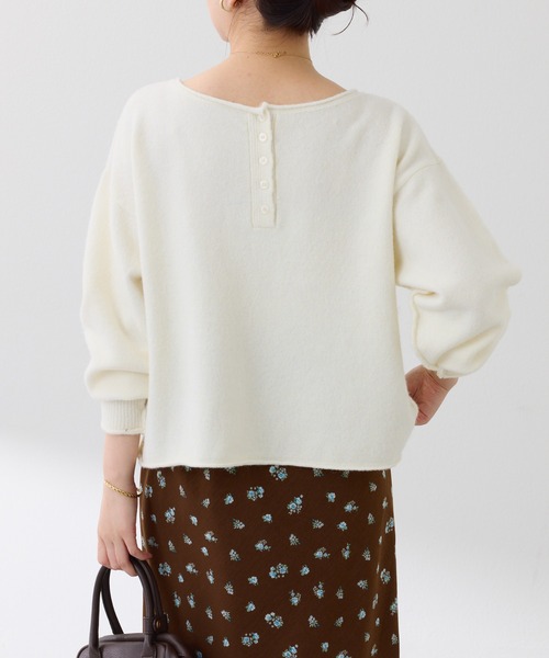 COLLAGE GALLARDAGALANTE（コラージュガリャルダガランテ）の「2WAYヘンリーニット/WEB限定（ニット/セーター・レディース・オフホワイト/グレー/チャコールグレー/レッド/ブルー・FREE）」の9枚目の写真