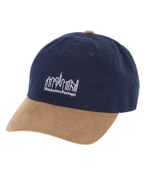 Manhattan Portage(マンハッタンポーテージ)の「Pigment Twill Suede Visor6P Cap(キャップ・メンズ・ブラウン/ネイビー/アイボリー・FREE)」の1枚目の写真
