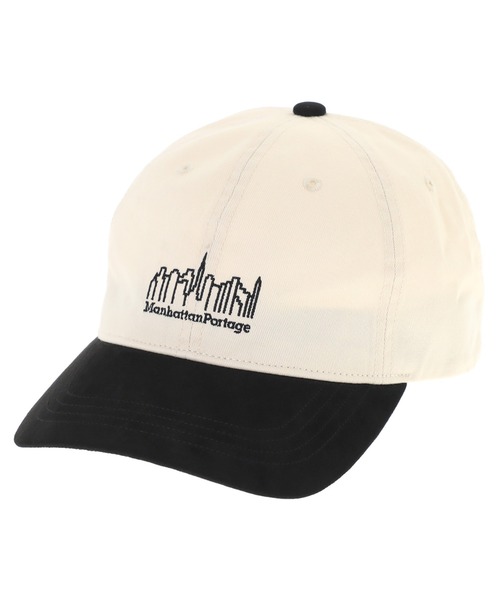 Manhattan Portage(マンハッタンポーテージ)の「Pigment Twill Suede Visor6P Cap(キャップ・メンズ・ブラウン/ネイビー/アイボリー・FREE)」の2枚目の写真