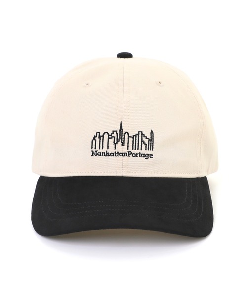 Manhattan Portage(マンハッタンポーテージ)の「Pigment Twill Suede Visor6P Cap(キャップ・メンズ・ブラウン/ネイビー/アイボリー・FREE)」の4枚目の写真