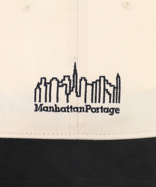 Manhattan Portage(マンハッタンポーテージ)の「Pigment Twill Suede Visor6P Cap(キャップ・メンズ・ブラウン/ネイビー/アイボリー・FREE)」の9枚目の写真