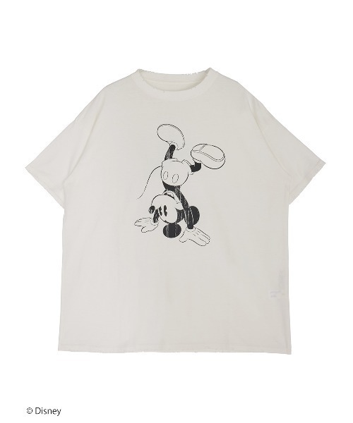トップス MICKEY AND MINNIE DESIGN BIG TEE ameri MICKEY AND MINNIE DESIGN BIG TEE（Tシャツ/カットソー