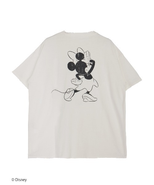 ★Ameri★MICKEY AND MINNIE DESIGN BIG TEE MICKEY AND MINNIE DESIGN BIG TEE（Tシャツ/カットソー
