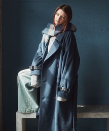 Casper John(キャスパージョン)のWool melton over coat/ウールメルトンオーバーコート(ステンカラーコート)