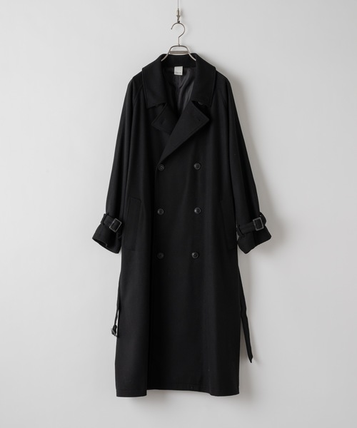 Wool melton over coat/ウールメルトンオーバーコート（ステンカラー